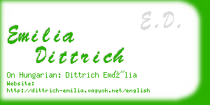 emilia dittrich business card